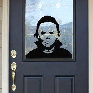 1pc Halloween Holiday Decals Horror Living Room Sticker Funny Door Window Mirror